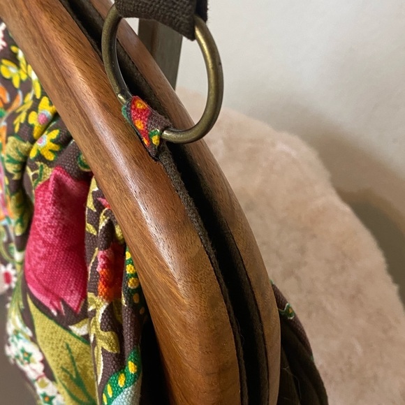 Binny Boho Floral Fabric Shoulder Bag - Picture 6 of 12